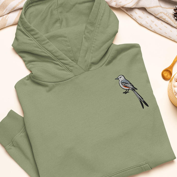 Oklahoma Scissortail Embroidered Hoodie: Heavy Blend Cotton-Poly, Unisex Fit