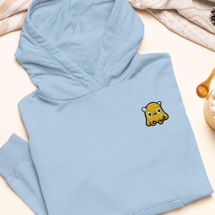 Dumbo Octopus Embroidered Hoodie: Heavy Blend Cotton-Poly, Unisex Fit