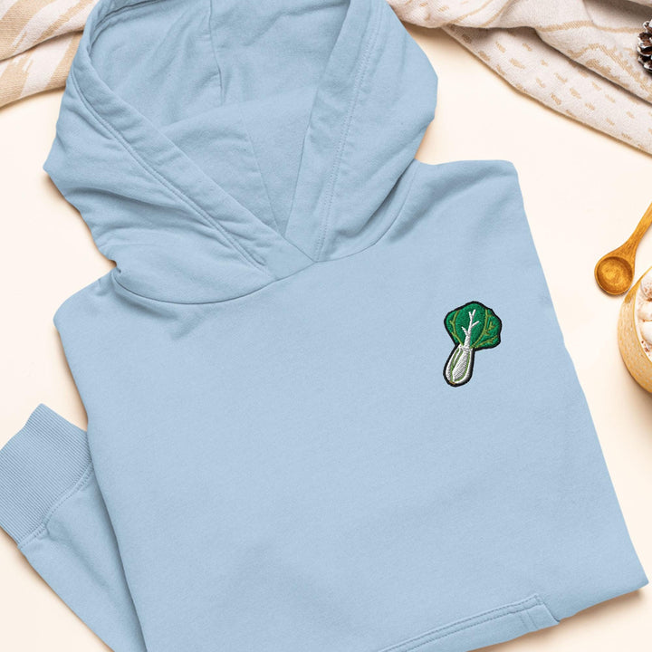 Bok Choi Embroidered Hoodie: Heavy Blend Cotton-Poly, Unisex Fit