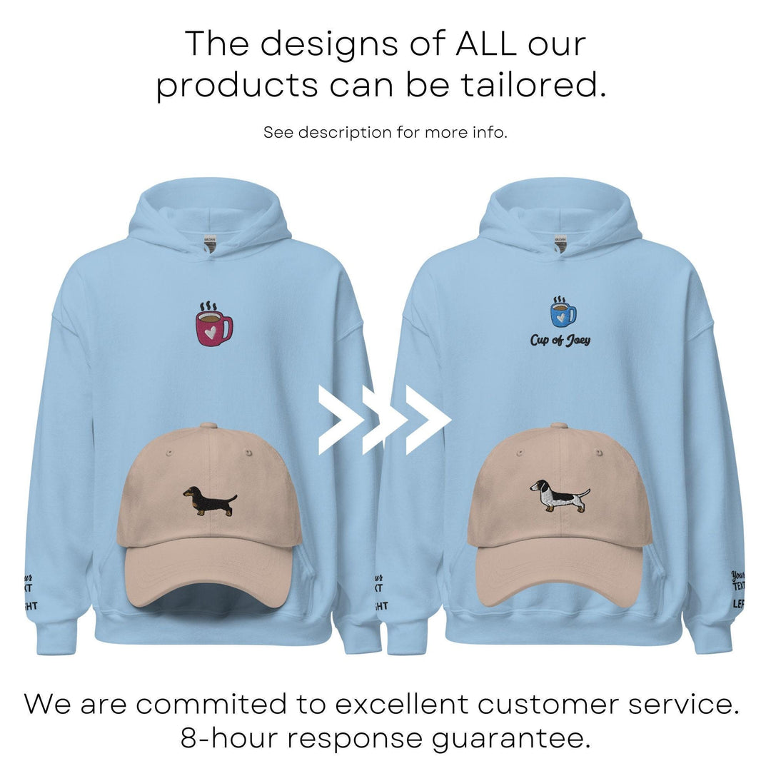 Sparkling Tooth Embroidered Hoodie: Heavy Blend Cotton-Poly, Unisex Fit