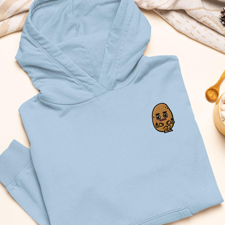 Anxious Potato Embroidered Hoodie: Heavy Blend Cotton-Poly, Unisex Fit