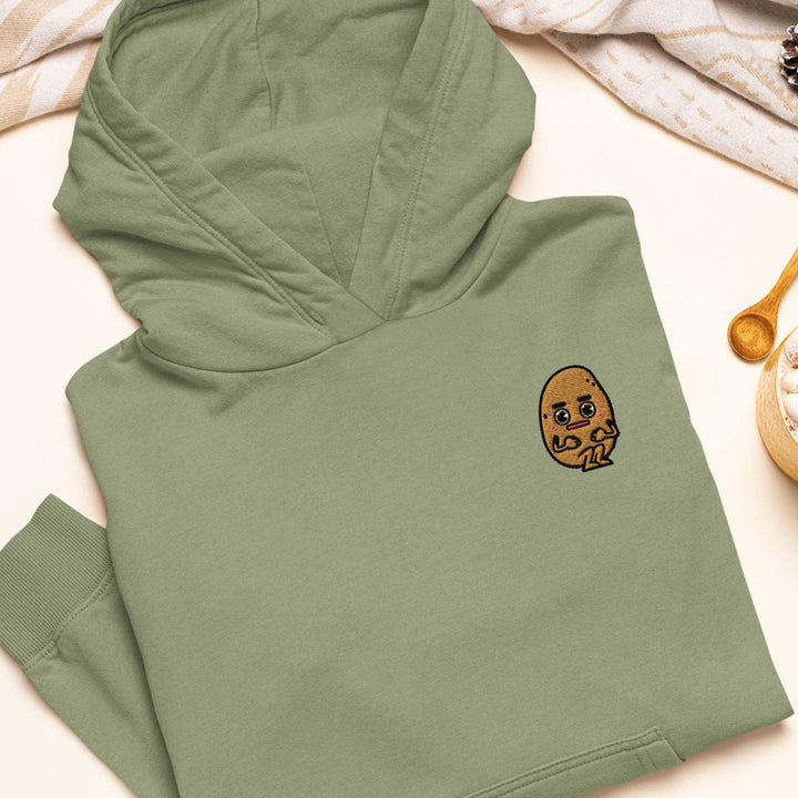 Anxious Potato Embroidered Hoodie: Heavy Blend Cotton-Poly, Unisex Fit