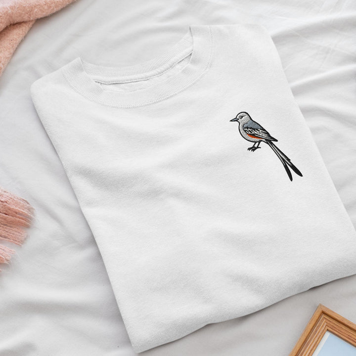 Oklahoma Scissortail Embroidered Crewneck Sweatshirt: Cotton Blend, Unisex Fit
