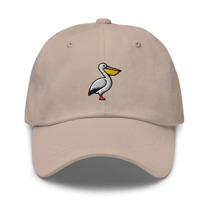 Pelican Embroidered Dad Cap: Chino Cotton Twill Adjustable Unisex Hat