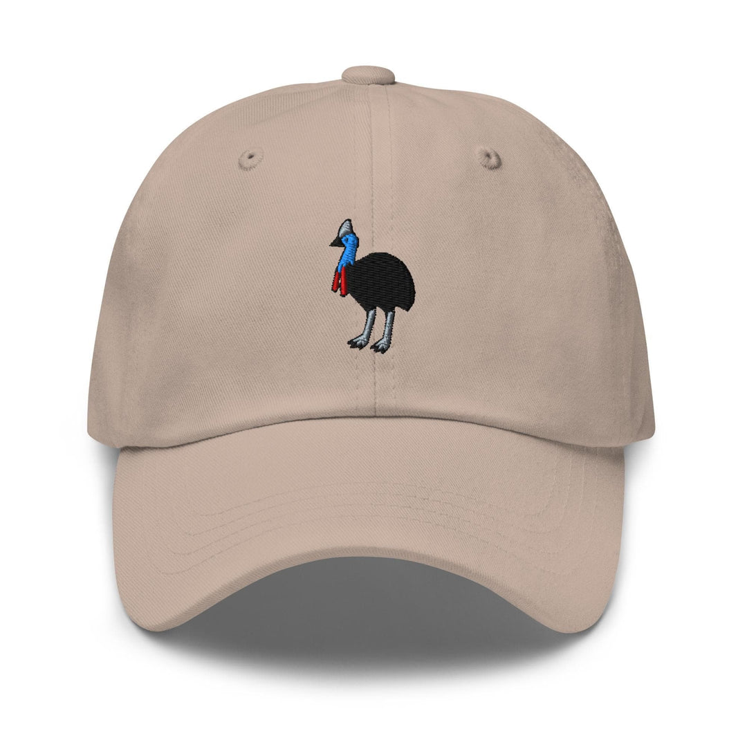 Southern Cassowary Embroidered Dad Cap: Chino Cotton Twill Adjustable Unisex Hat