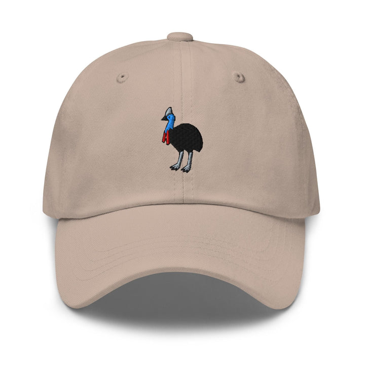 Southern Cassowary Embroidered Dad Cap: Chino Cotton Twill Adjustable Unisex Hat