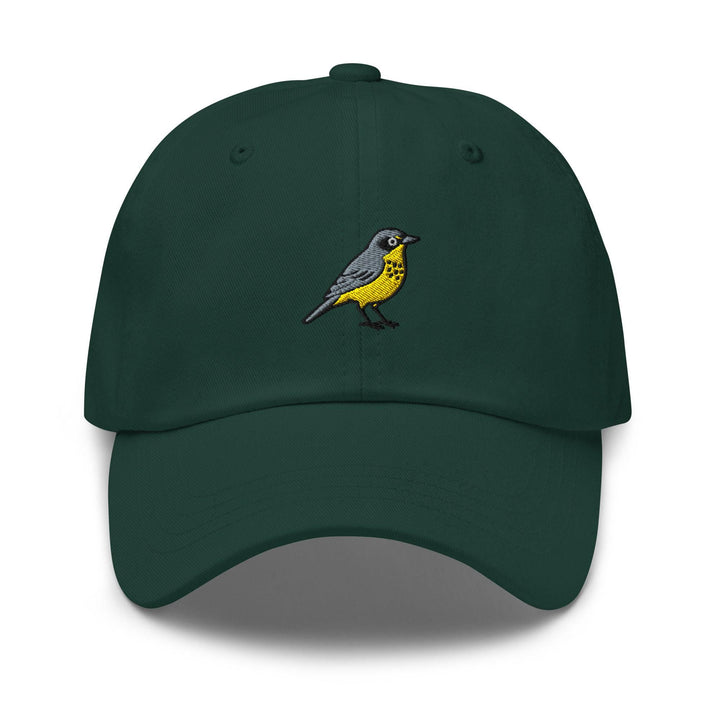 Canada Warbler Embroidered Dad Cap: Chino Cotton Twill Adjustable Unisex Hat
