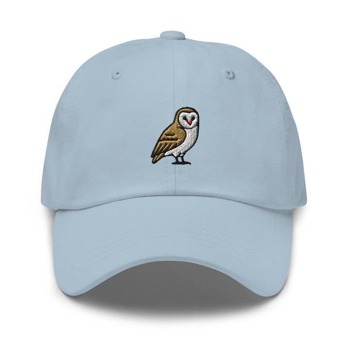 Barn Owl Embroidered Dad Cap: Chino Cotton Twill Adjustable Unisex Hat