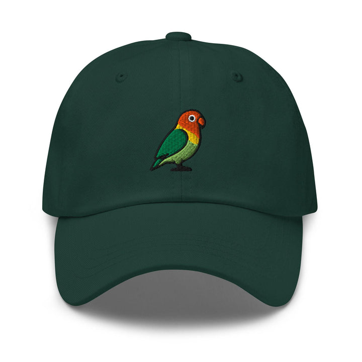 Lovebird Embroidered Dad Cap: Chino Cotton Twill Adjustable Unisex Hat