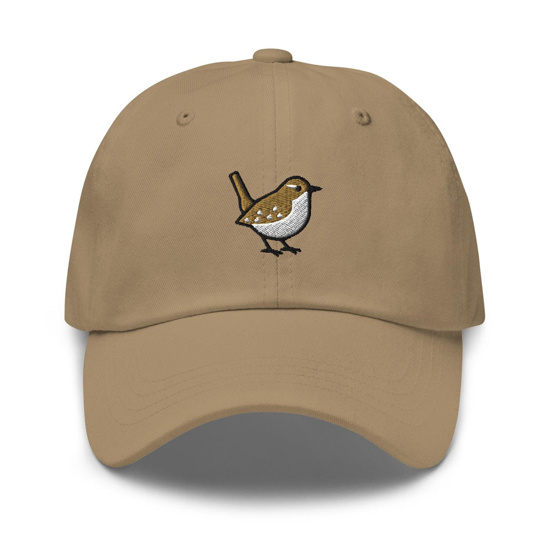 Winter Wren Embroidered Dad Cap: Chino Cotton Twill, Adjustable Unisex Hat
