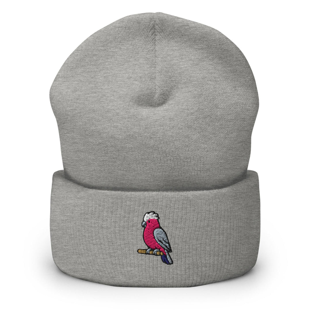 Galah Embroidered Cuffed Beanie: Cozy Unisex Winter Cap