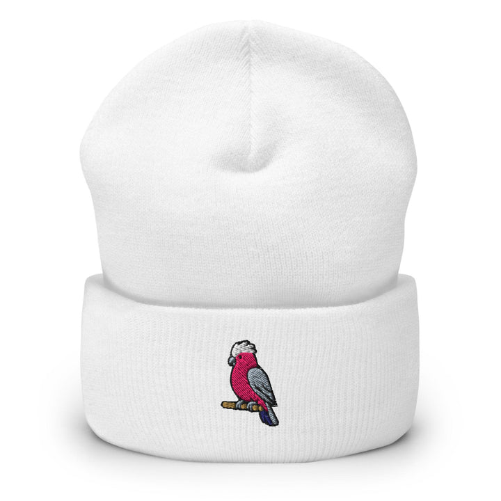 Galah Embroidered Cuffed Beanie: Cozy Unisex Winter Cap