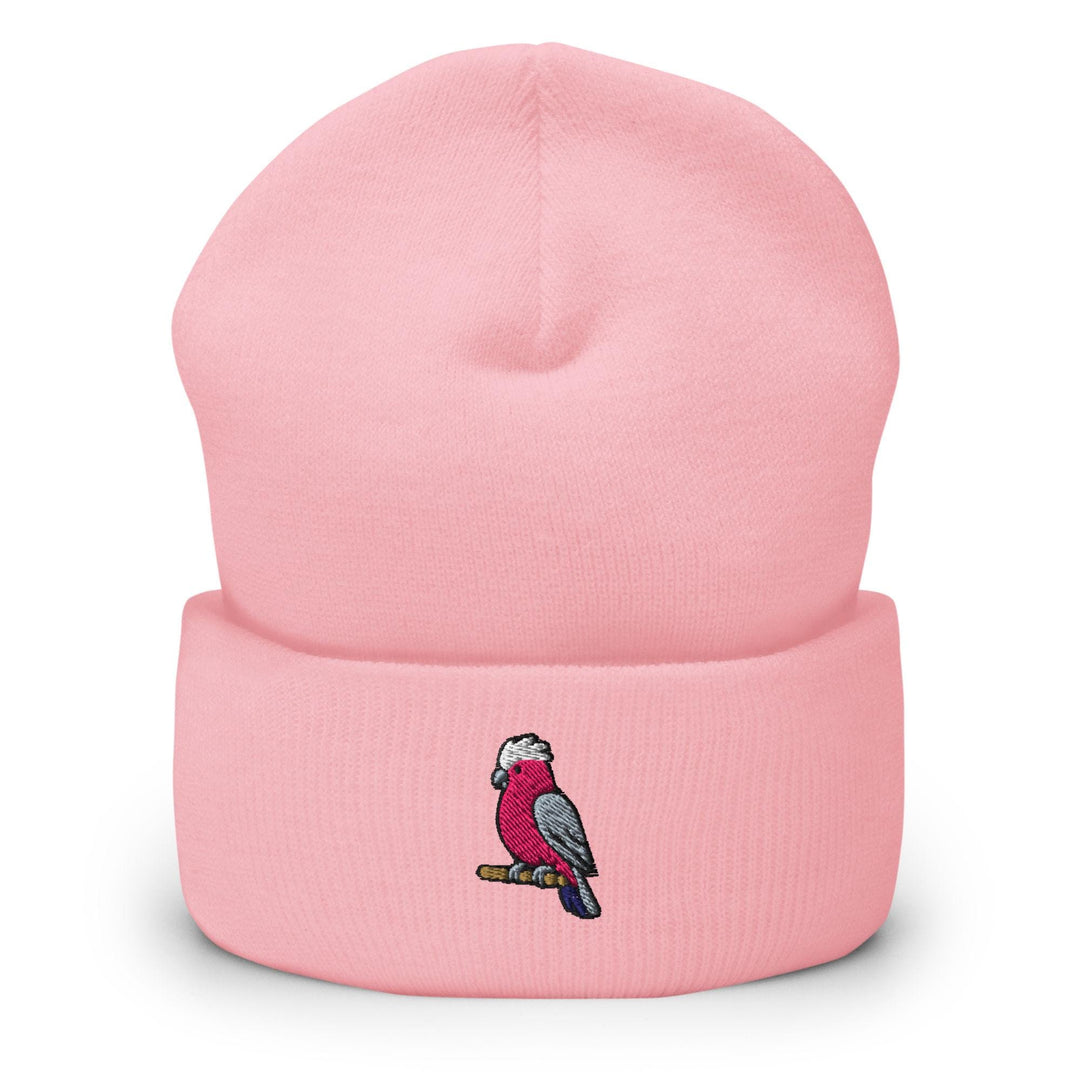 Galah Embroidered Cuffed Beanie: Cozy Unisex Winter Cap