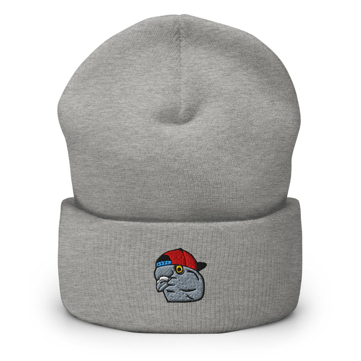 Scumbag Pigeon Embroidered Cuffed Beanie: Cozy Unisex Winter Cap