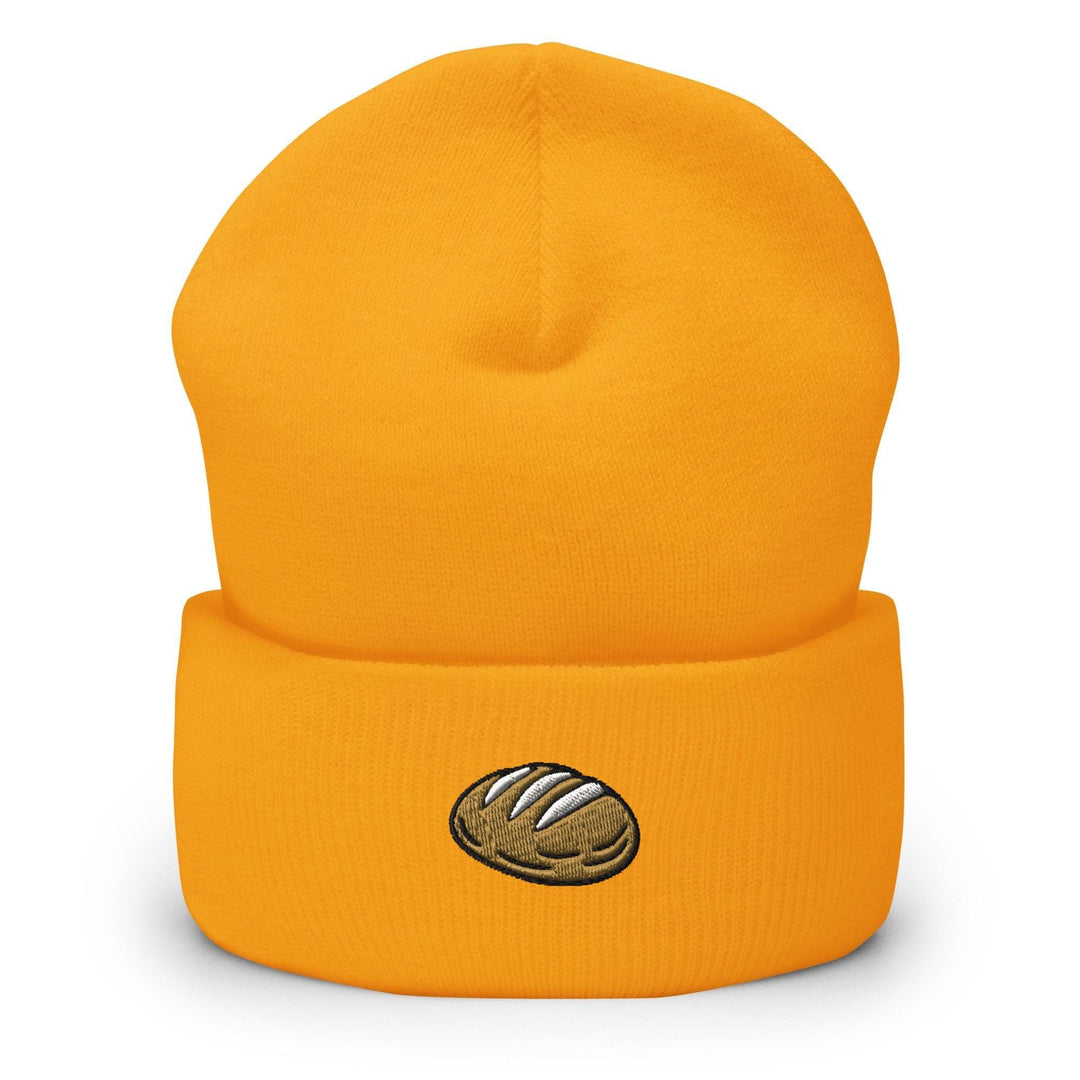 Sourdough Bread Embroidered Cuffed Beanie: Cozy Unisex Winter Cap