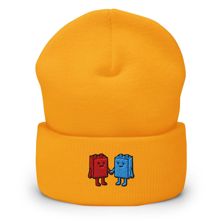 Best Friend Toy Blocks Embroidered Cuffed Beanie: Cozy Unisex Winter Cap