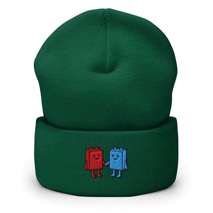 Best Friend Toy Blocks Embroidered Cuffed Beanie: Cozy Unisex Winter Cap