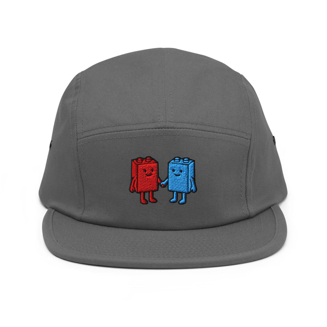 Best Friend Toy Blocks Embroidered 5‑Panel Cotton Camper Cap: Adjustable Fit