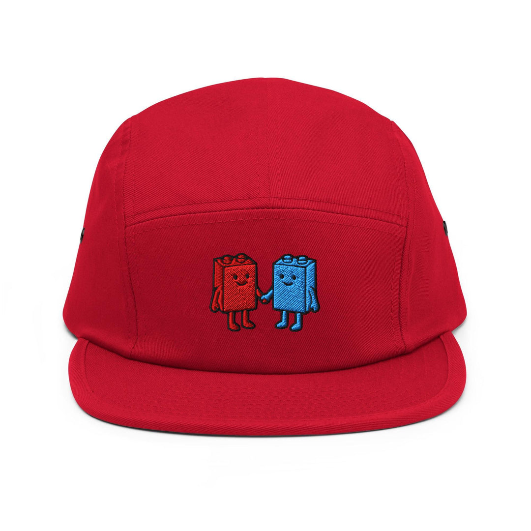 Best Friend Toy Blocks Embroidered 5‑Panel Cotton Camper Cap: Adjustable Fit