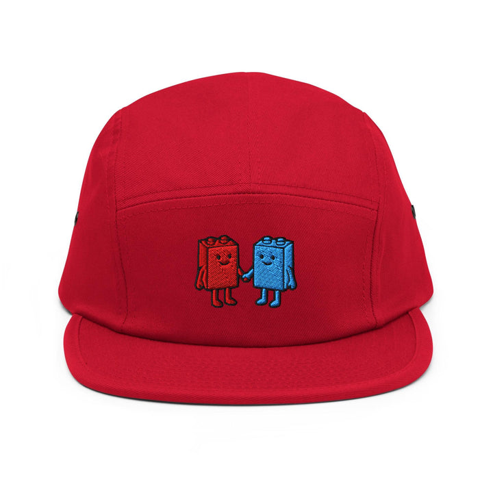 Best Friend Toy Blocks Embroidered 5‑Panel Cotton Camper Cap: Adjustable Fit