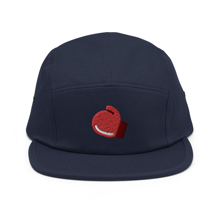 Boxing GloveEmbroidered 5‑Panel Cotton Camper Cap: Adjustable Fit