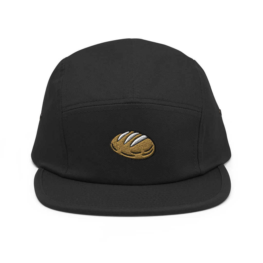 Sourdough Bread Embroidered 5‑Panel Cotton Camper Cap: Adjustable Fit