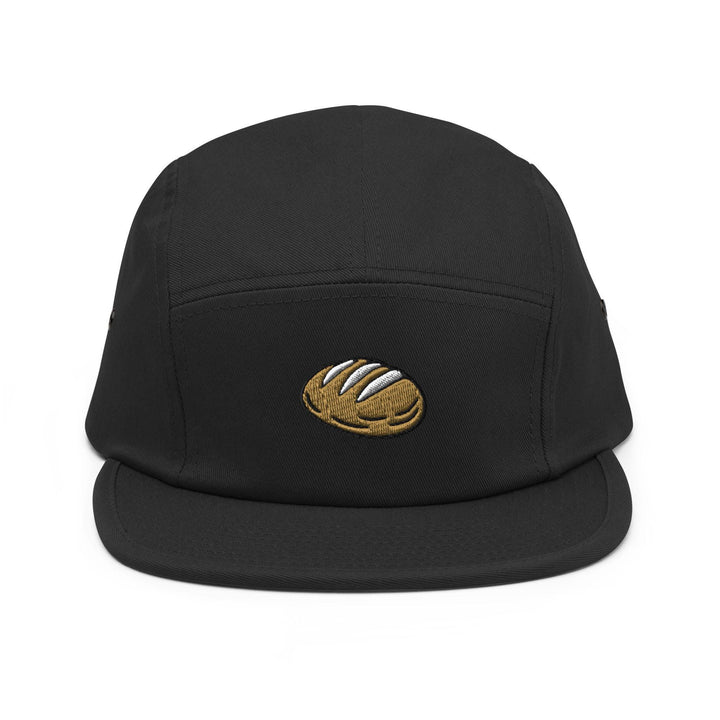 Sourdough Bread Embroidered 5‑Panel Cotton Camper Cap: Adjustable Fit