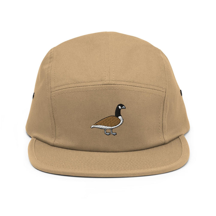 Branta Canadensis Canadian Waterfowl Embroidered 5‑Panel Cotton Camper Cap: Adjustable Fit