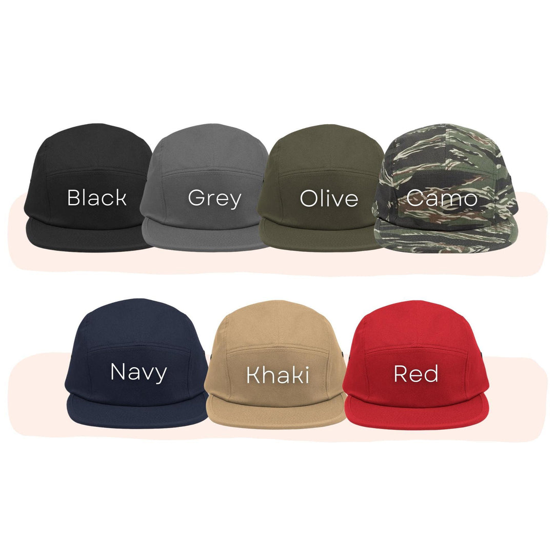 Branta Canadensis Canadian Waterfowl Embroidered 5‑Panel Cotton Camper Cap: Adjustable Fit