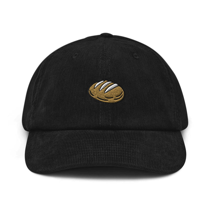 Sourdough Bread Embroidered Cotton Corduroy Hat: Adjustable Fit