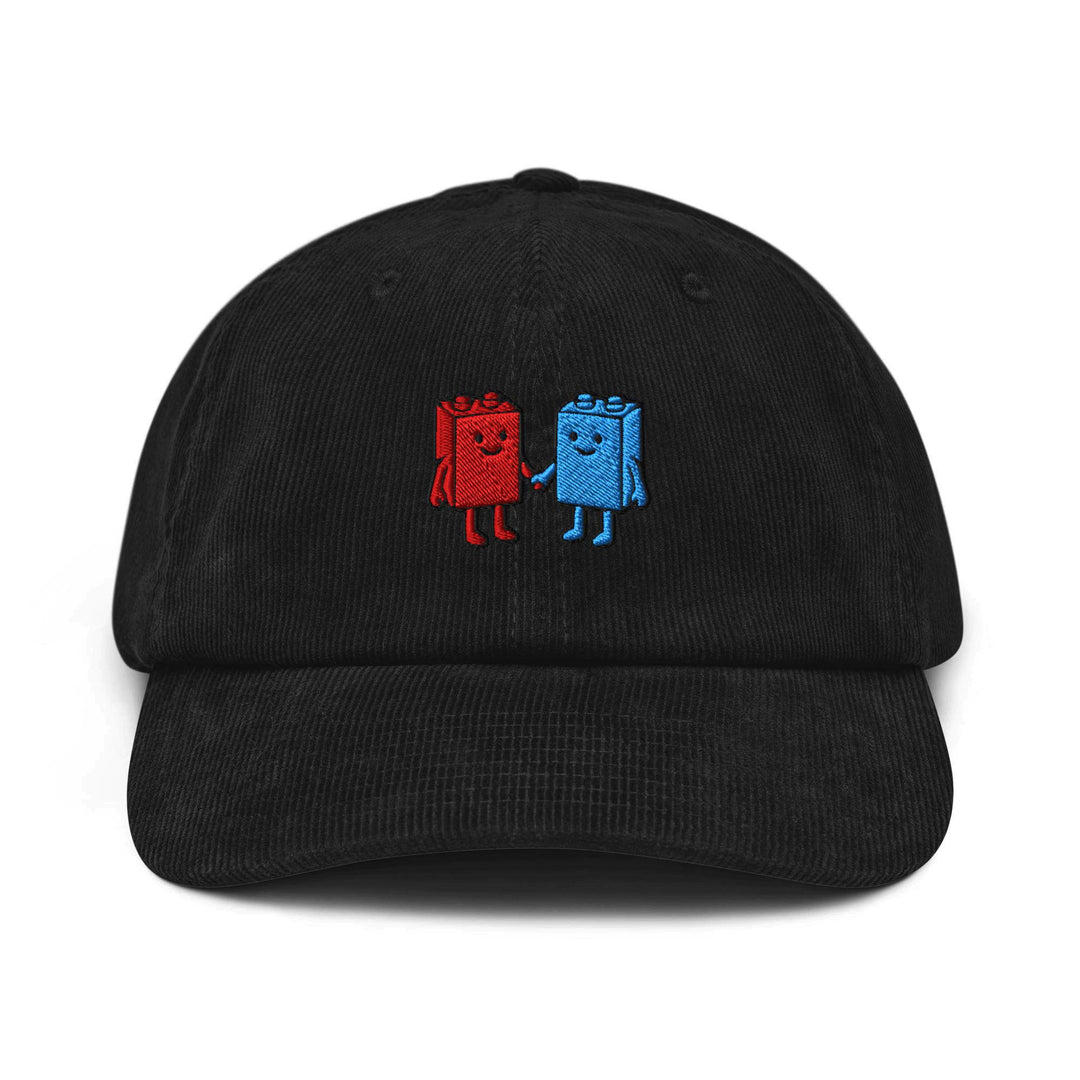 Best Friend Toy Blocks Embroidered Cotton Corduroy Hat: Adjustable Fit