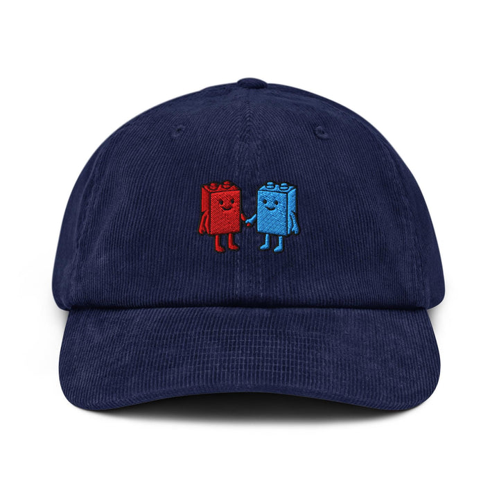 Best Friend Toy Blocks Embroidered Cotton Corduroy Hat: Adjustable Fit