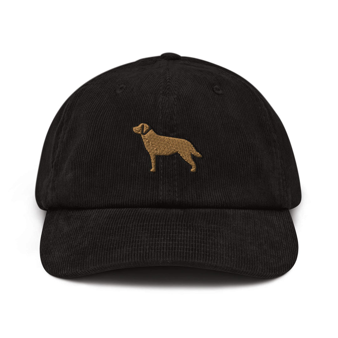 Labrador Retriever Embroidered Cotton Corduroy Hat: Adjustable Fit