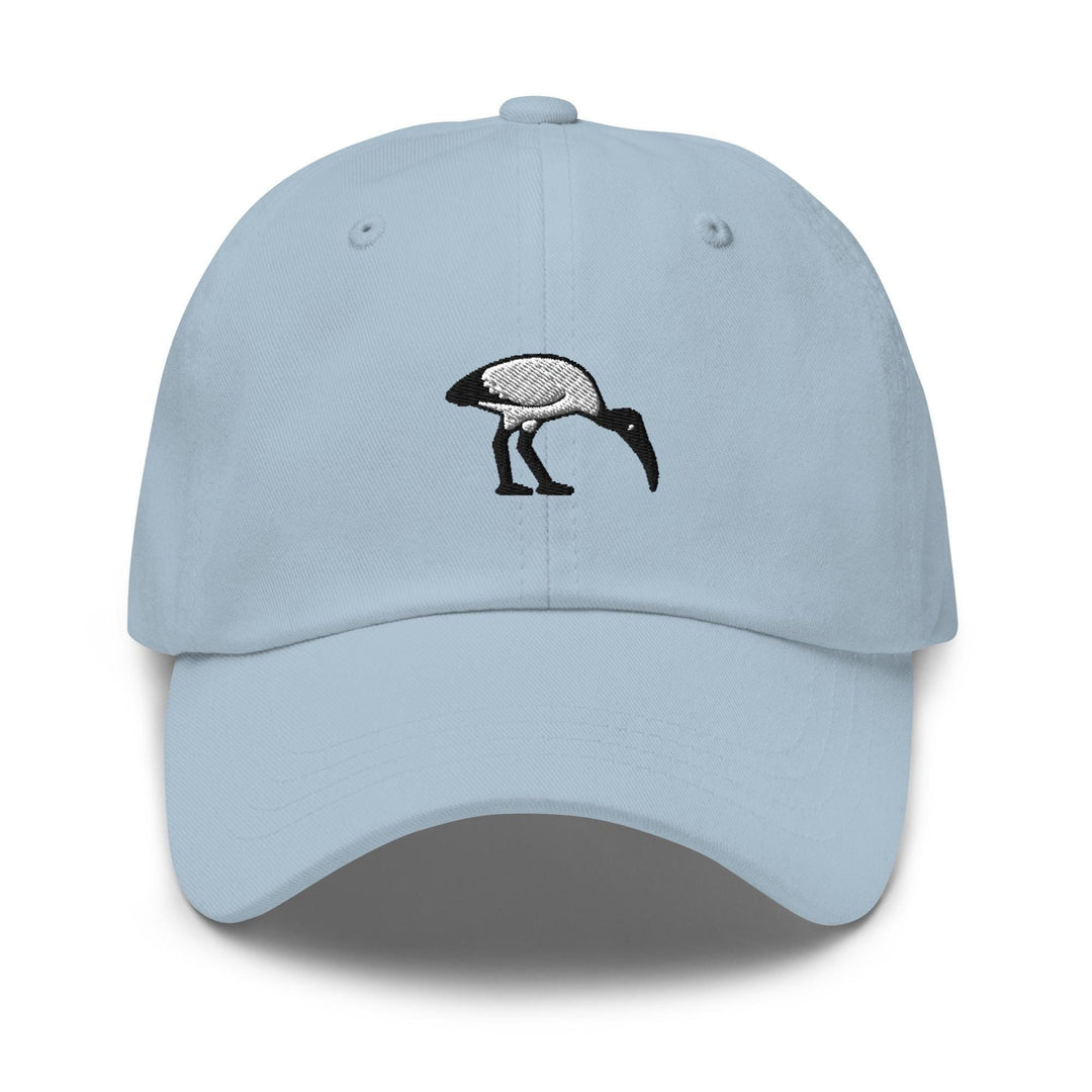 Bin Chicken Ibis Bird Embroidered Dad Cap: Chino Cotton Twill Adjustable Unisex Hat