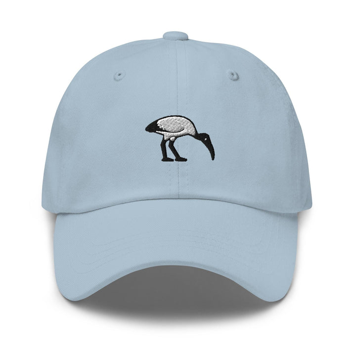 Bin Chicken Ibis Bird Embroidered Dad Cap: Chino Cotton Twill Adjustable Unisex Hat