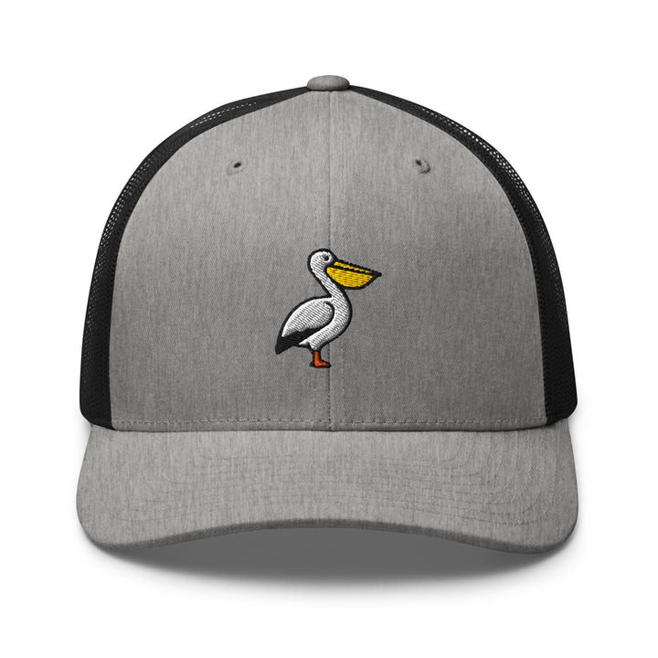 Pelican Embroidered Trucker Hat: Structured Retro Cap with Mesh Back