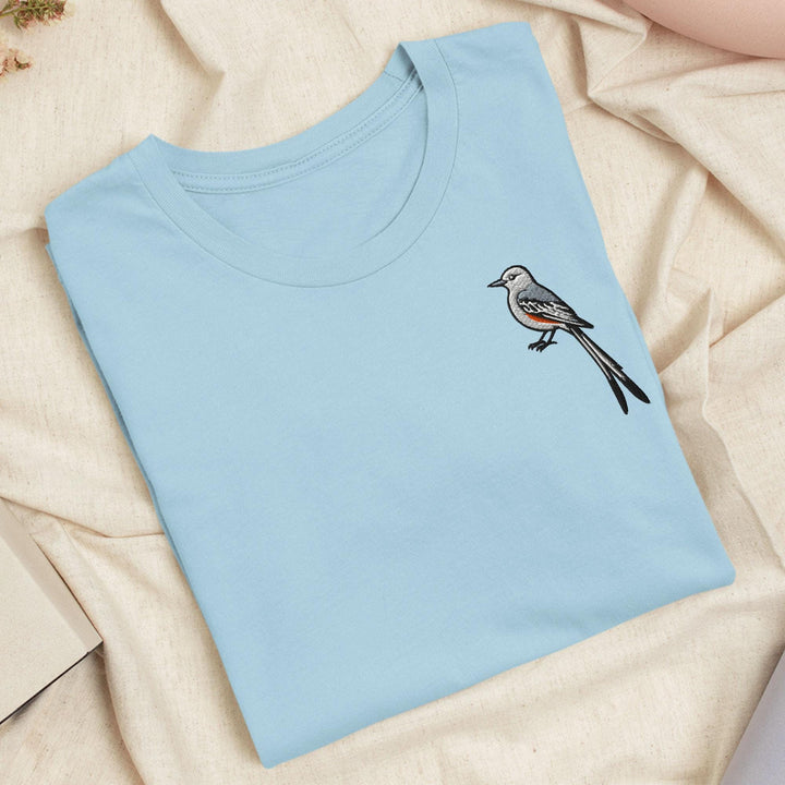 Oklahoma Scissortail Embroidered T-Shirt: Lightweight Cotton, Unisex Fit