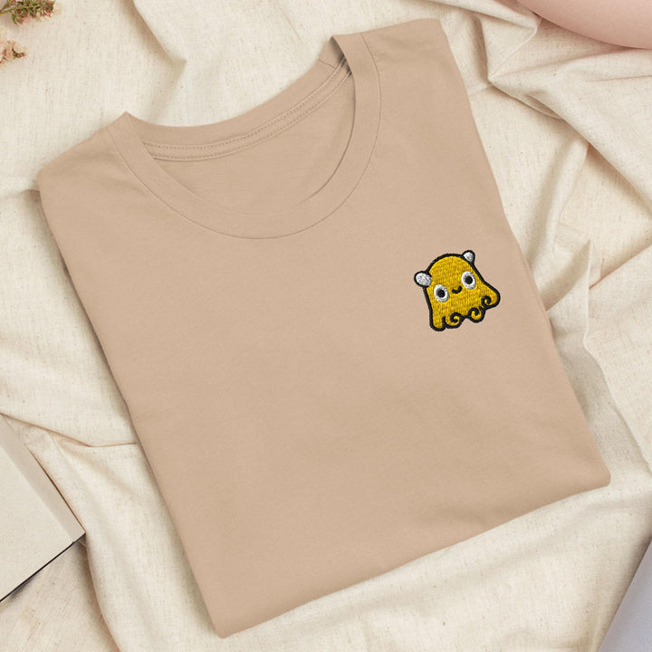 Dumbo Octopus Embroidered T-Shirt: Lightweight Cotton, Unisex Fit