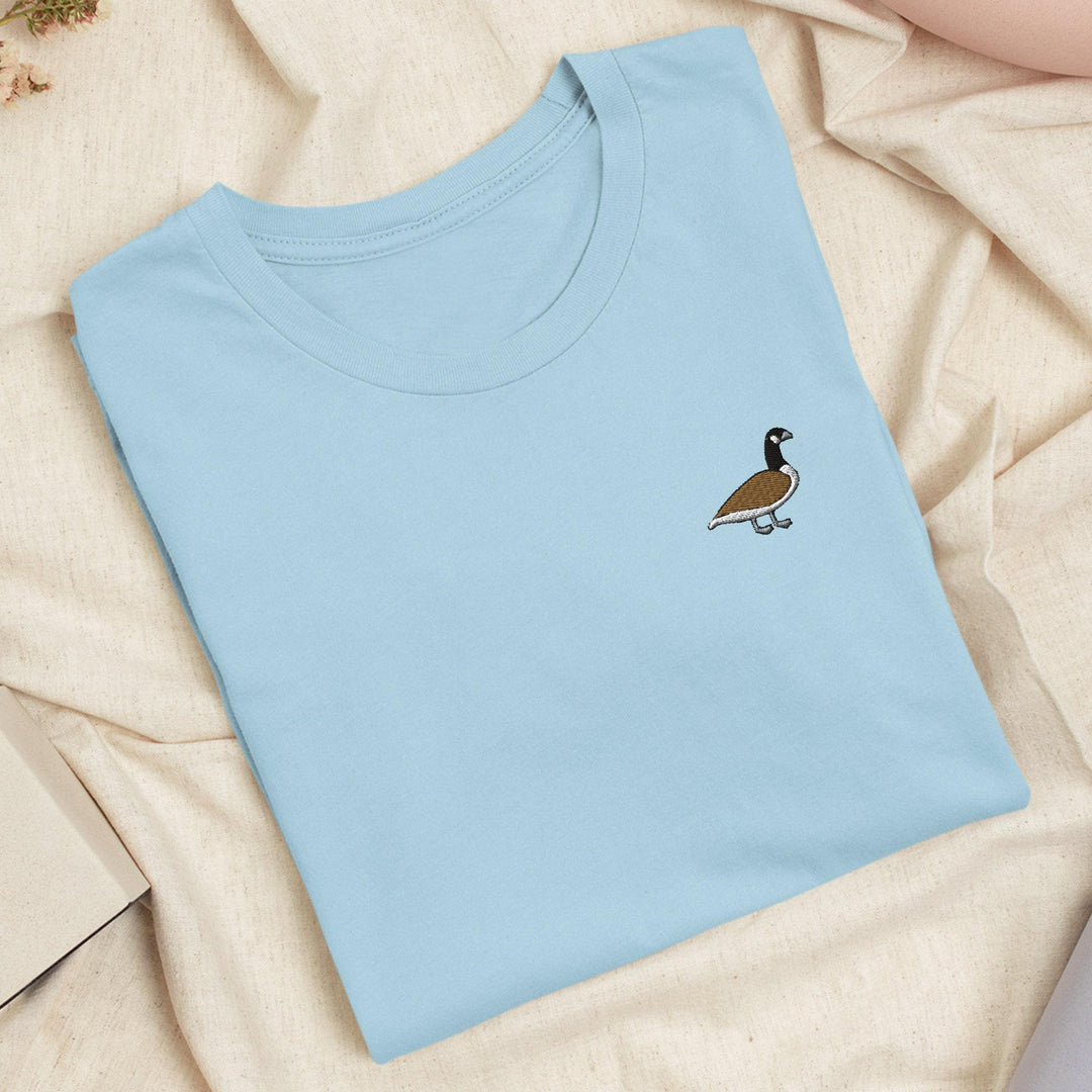 Branta Canadensis Canadian Waterfowl Embroidered T-Shirt: Lightweight Cotton, Unisex Fit