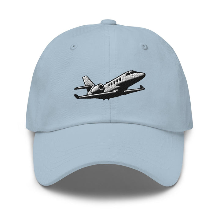 Business Jet Embroidered Dad Cap: Chino Cotton Twill Adjustable Unisex Hat
