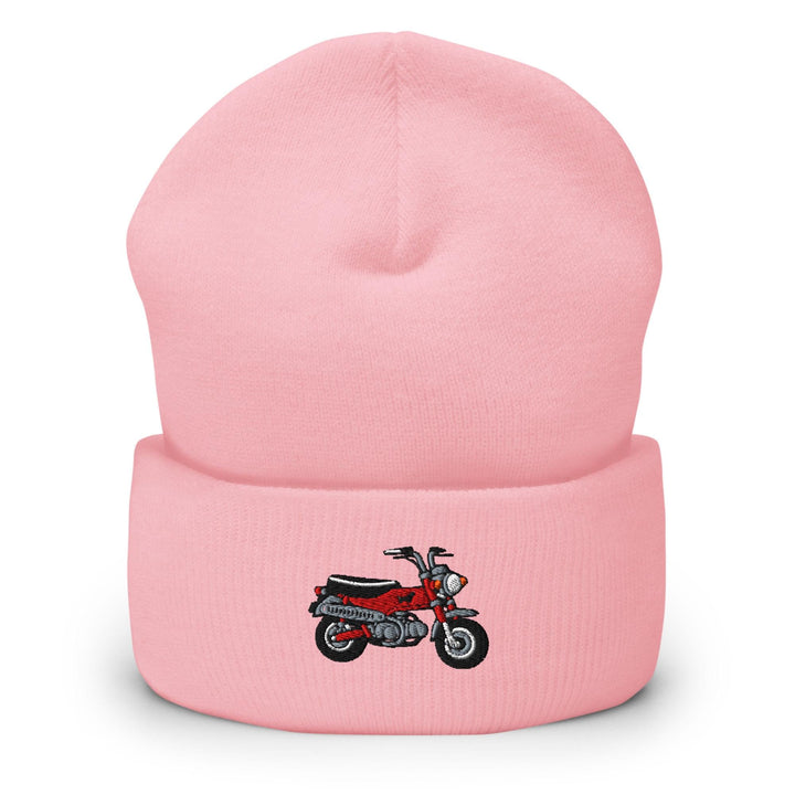 Max Mini Japanese Motorcycle Embroidered Cuffed Beanie: Cozy Unisex Winter Cap