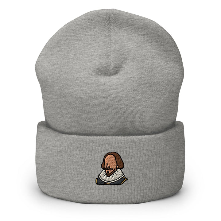 William Shakespeare Embroidered Cuffed Beanie: Cozy Unisex Winter Cap
