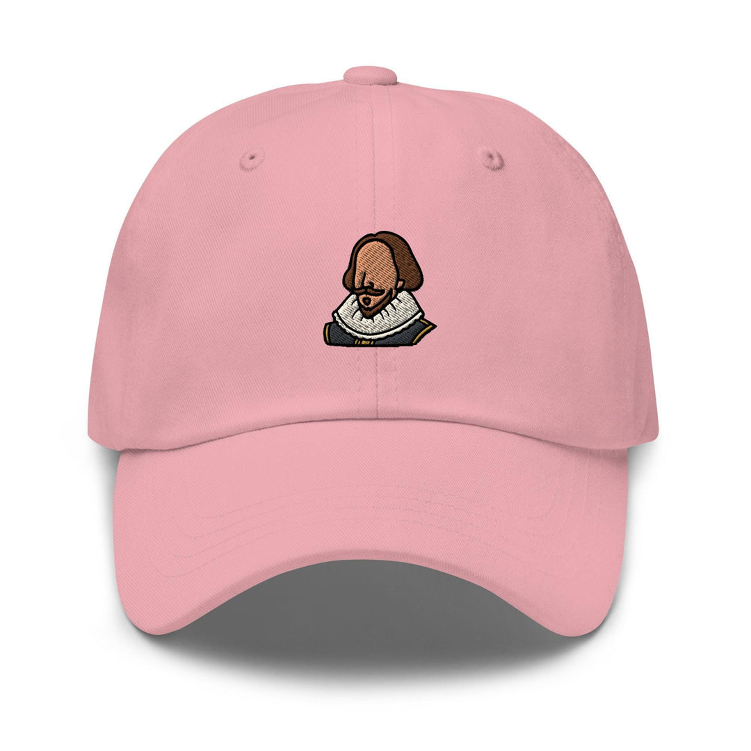 William Shakespeare Embroidered Dad Cap: Chino Cotton Twill Adjustable Unisex Hat