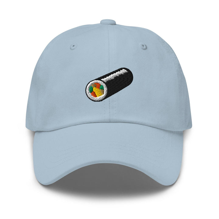 Uncut Kimbap Roll Embroidered Dad Cap: Chino Cotton Twill Adjustable Unisex Hat