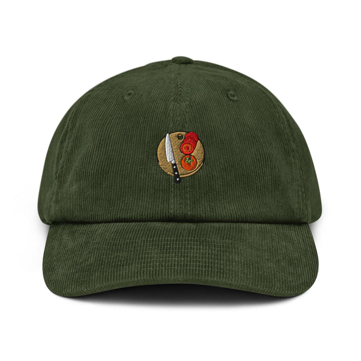 Chef’s Cutting Board Embroidered Cotton Corduroy Hat: Adjustable Fit