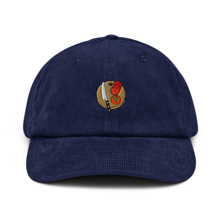 Chef’s Cutting Board Embroidered Cotton Corduroy Hat: Adjustable Fit
