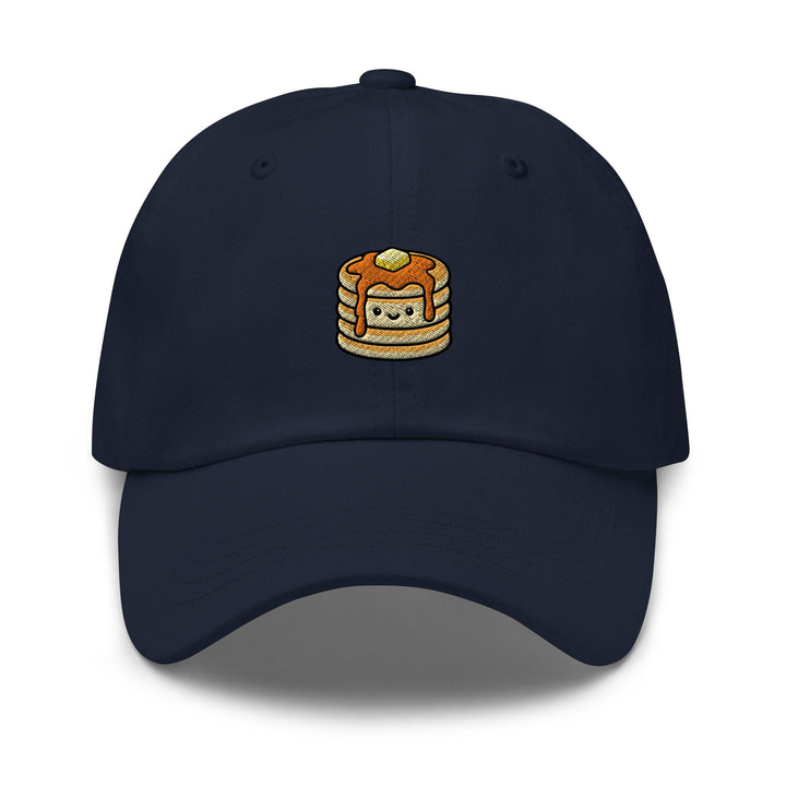 Kawaii Pancake Stack Embroidered Dad Cap: Chino Cotton Twill Adjustable Unisex Hat