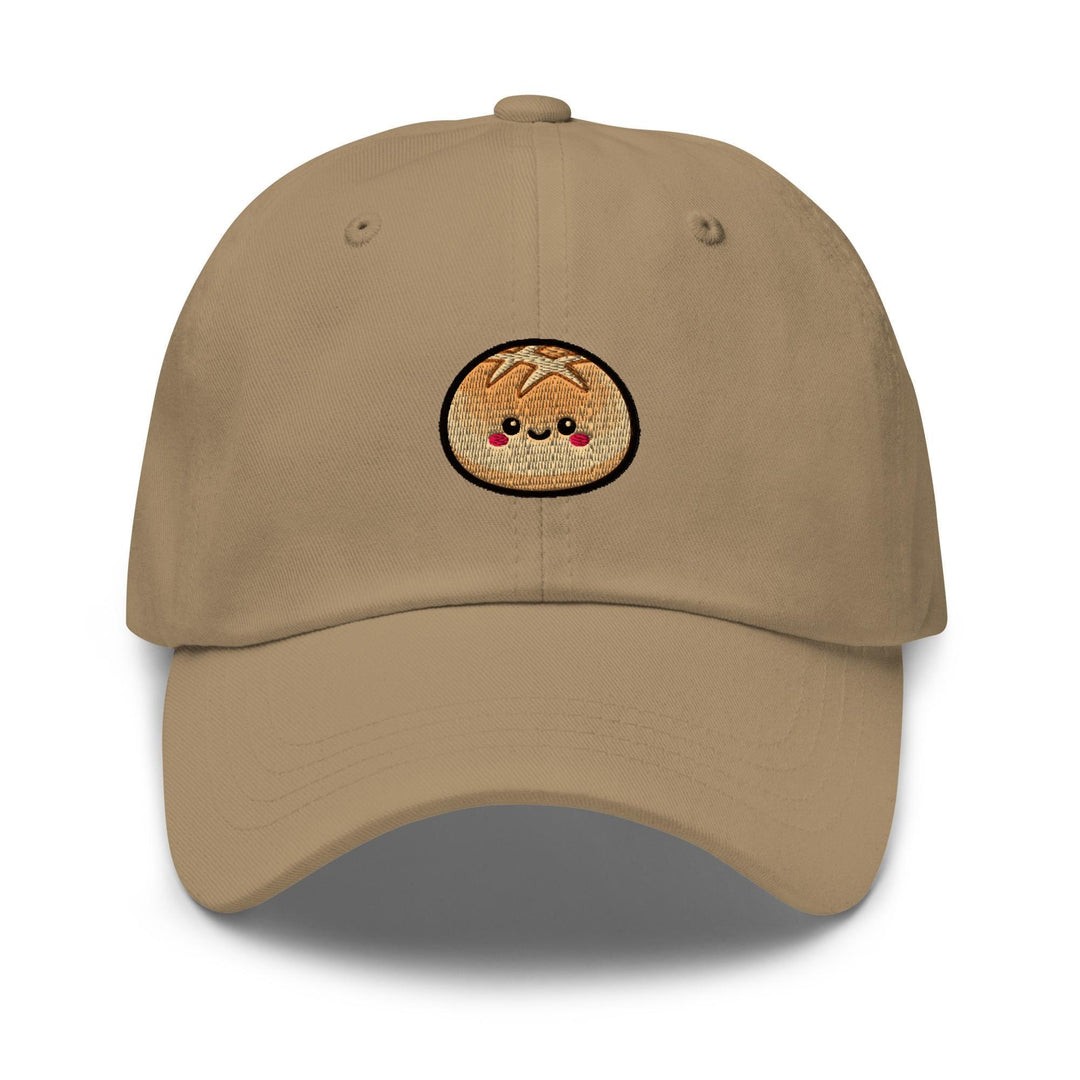 Kawaii Milk Bread Bun Embroidered Dad Cap: Chino Cotton Twill Adjustable Unisex Hat