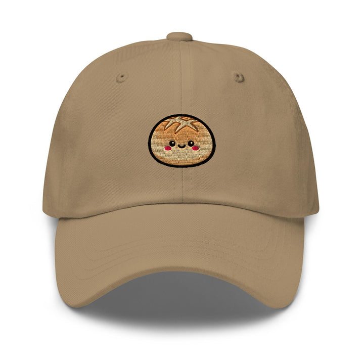 Kawaii Milk Bread Bun Embroidered Dad Cap: Chino Cotton Twill Adjustable Unisex Hat