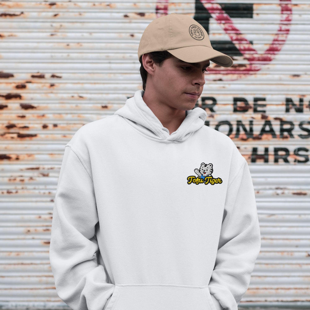 Chia Pudding Embroidered Hoodie: Heavy Blend Cotton-Poly, Unisex Fit